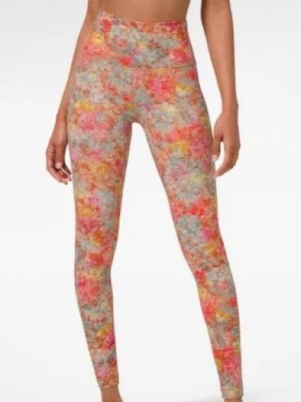 lululemon athletica Floral Print High-Rise Leggings - Pink, Yellow, Blue